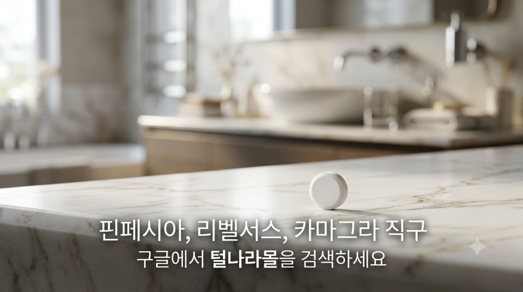 핀페시아 효능 정리 인포그래픽 - DHT 억제 원리, 탈모 진행 억제, 모발 재성장, 두타스테리드 비교, 부작용 정보 털나라몰